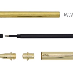 Penn State Industries PKL765 Oxford Rollerball Pen Kit – Gold Woodturning Project Kit For Lathe