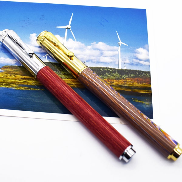 DIY Magnetic Fountain Pen Kits / Rollerball Pen Kits Handmade Woodturning Wood Pens