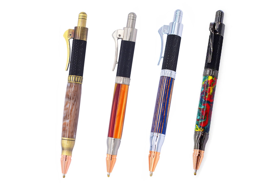 DIY Spiral Click Pen Kits Woodturning Kits Chrome, Gold, Pen