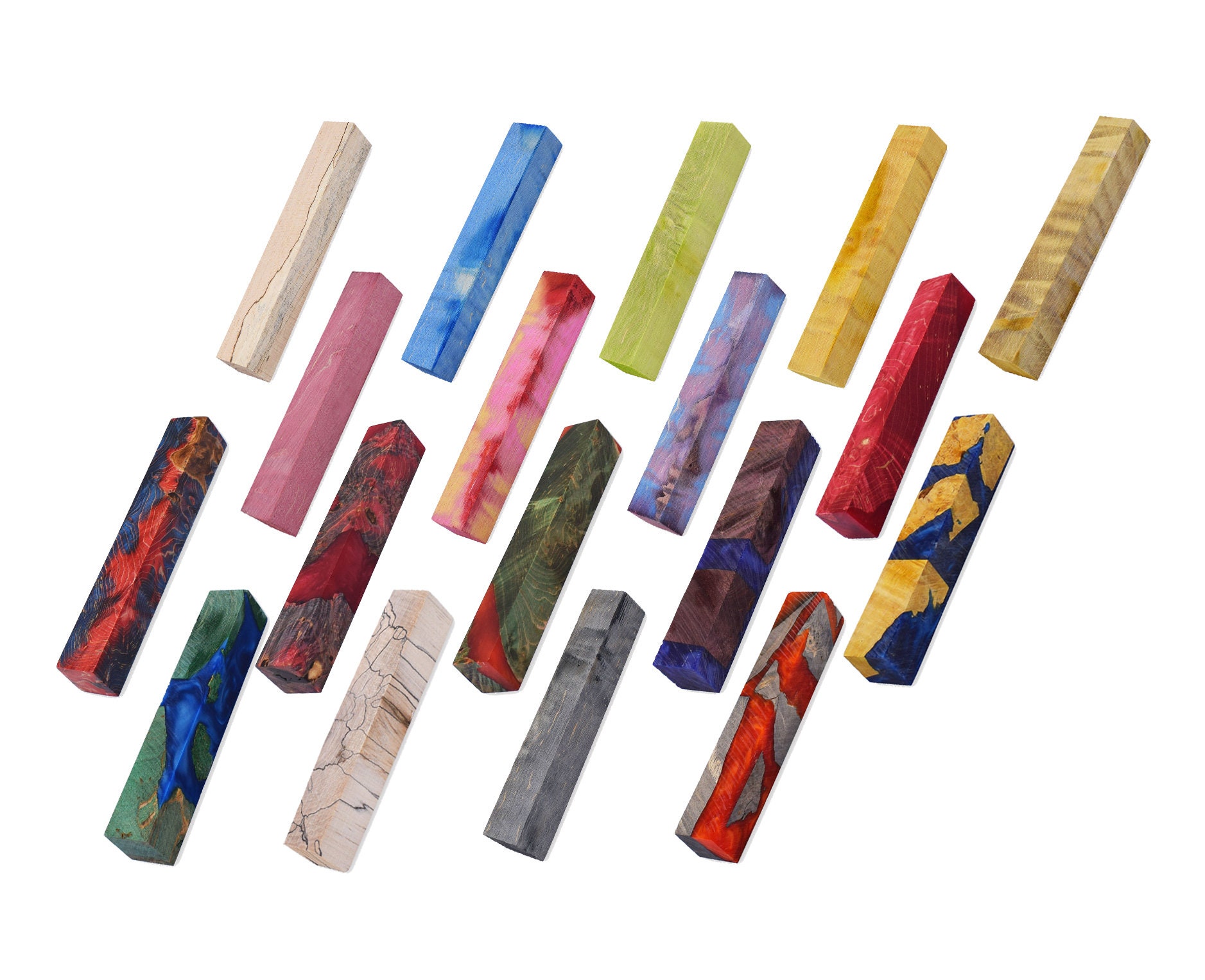 Stabilized Wood Pen Blank 20mm X 20mm X130 Mm Etsy