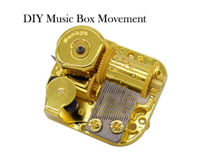 Christmas Songs 18 Note Music Box Movements White Case Many New Song