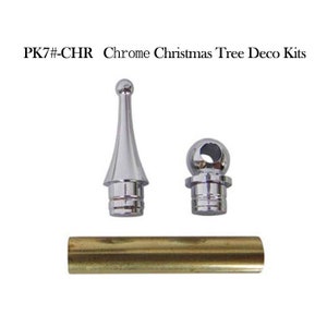 PK7 Christmas Tree Decoration Kits, Ornament Set PK7#-CHR (Chrome)