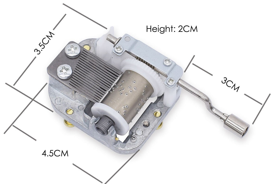 Handheld 18 Tones Music Box Movement for Festive Gift Etsy