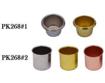 Taper Candle Cups - Nickel (5 Pack)