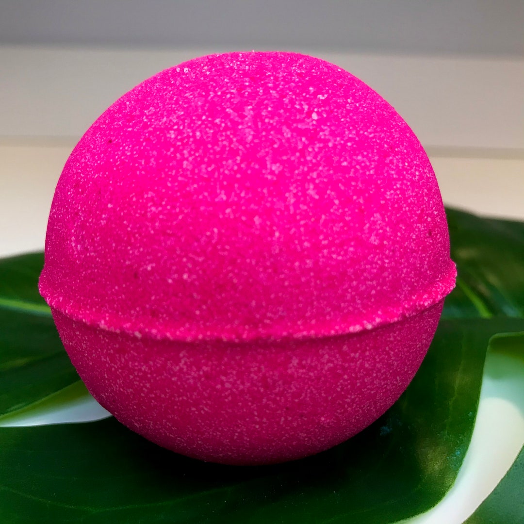 Bubblegum Bath Bomb Neon Pink Bath Bomb Bubble Gum Scented Bath Bomb Etsy