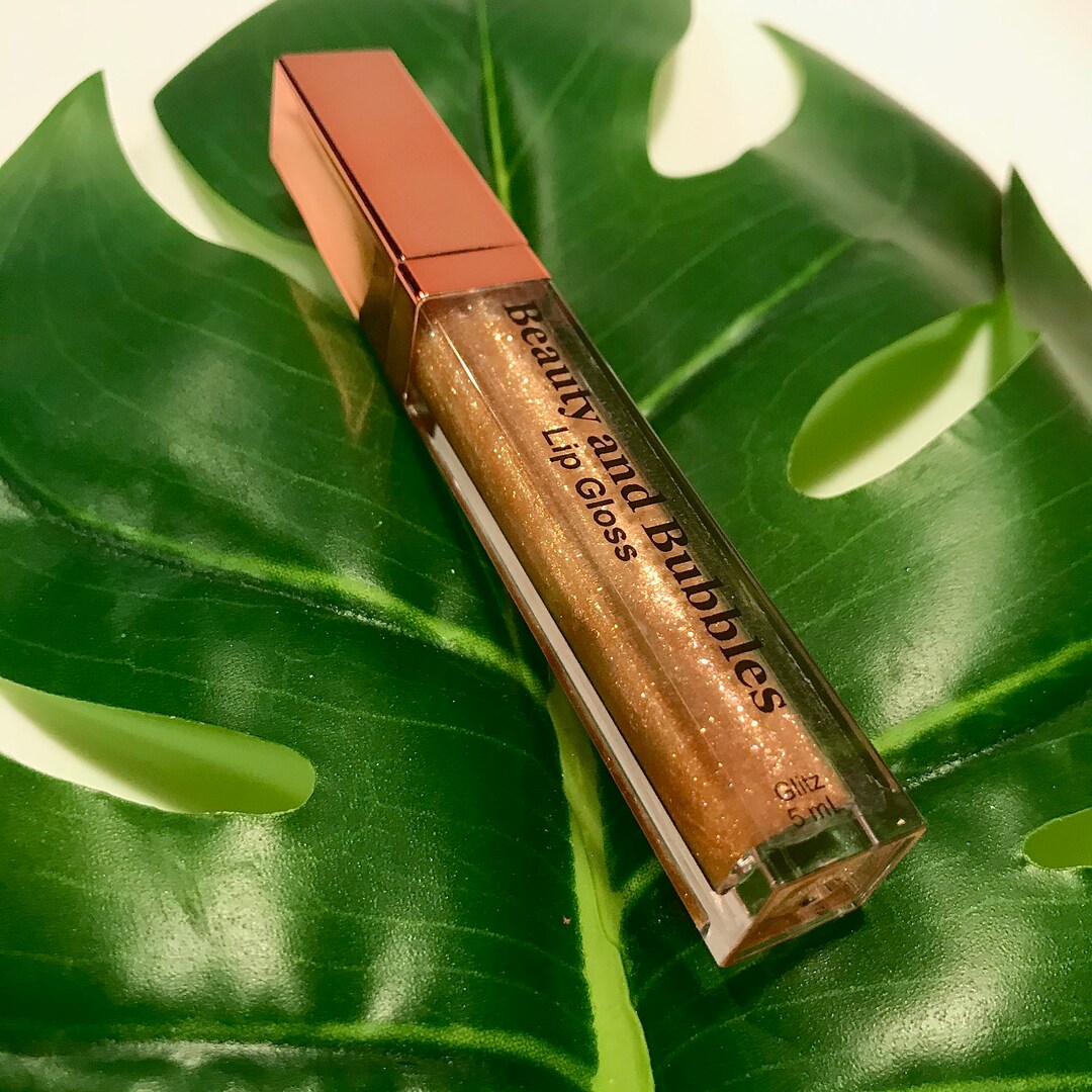 Glitz Lip Gloss Gold Glitter Lip Gloss Glitter Topper Gloss Sparkly