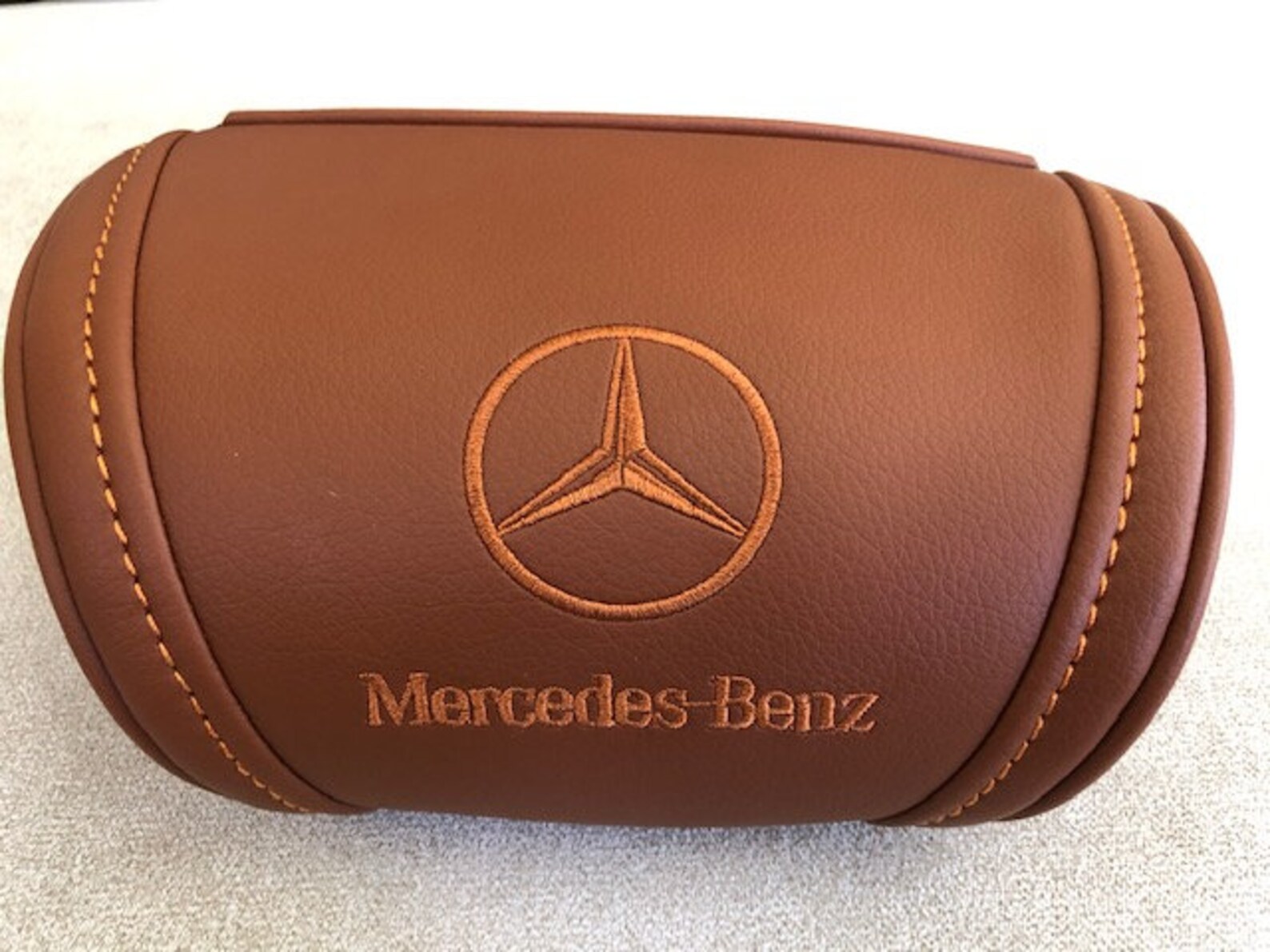 Mercedes Benz Neck Support Headrests Custom Embroidered 1 Etsy