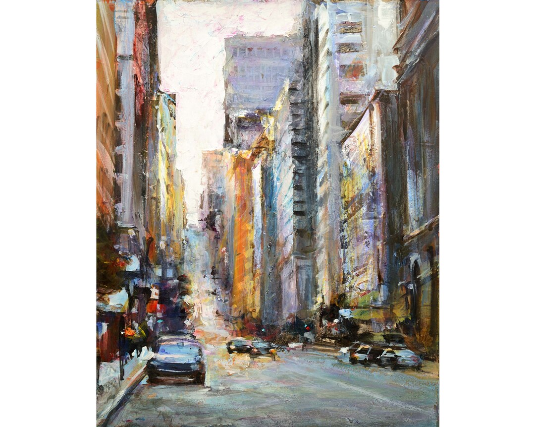 New York Print. Street View, New York City Art Print, Wall Decor Giclée ...
