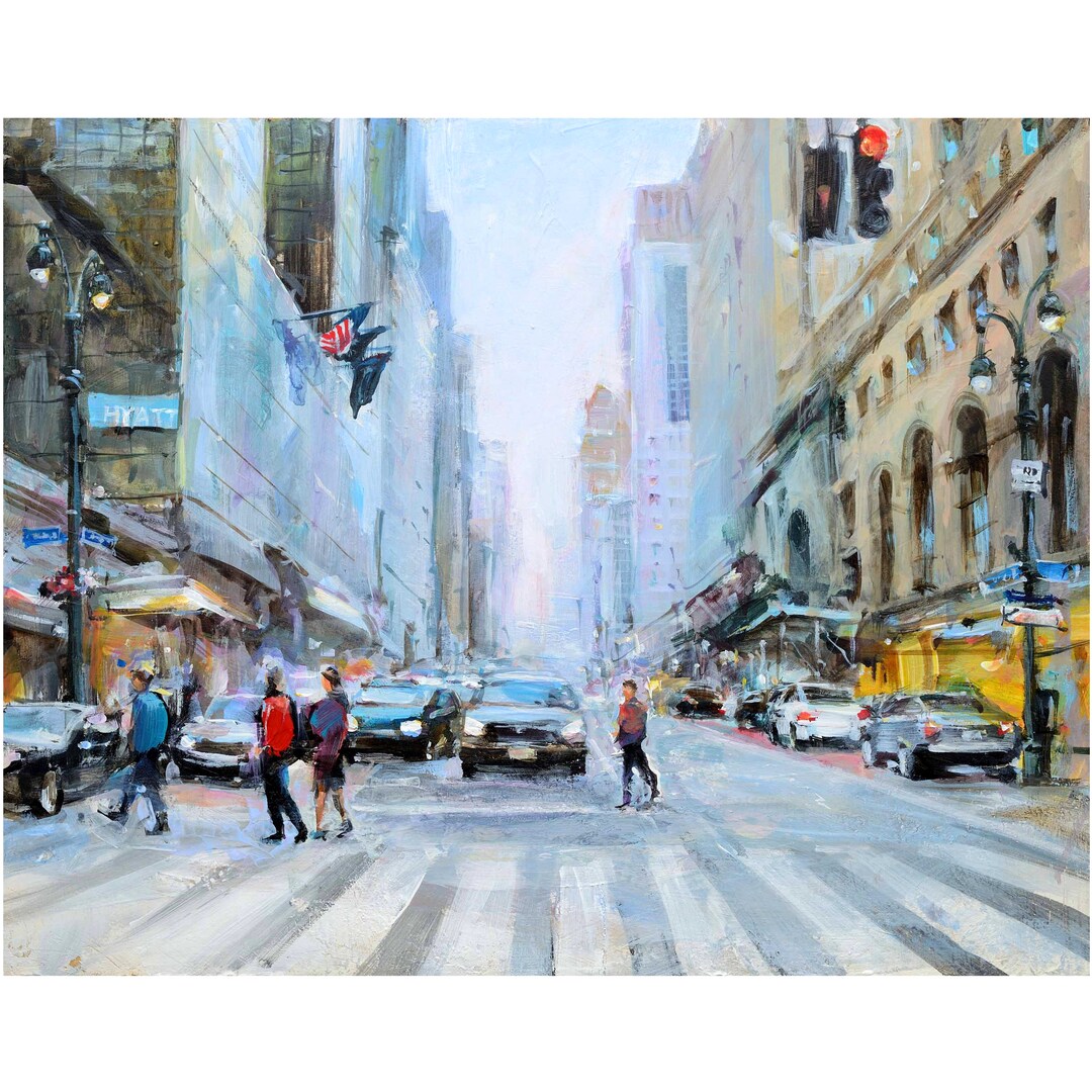 New York Print. Street View, New York City Art Print, Wall Decor Giclée ...