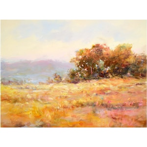 Landscape Painting. Village Landscape. Oil Painting. Original Hand Painted Artwork.