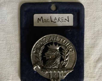 Clan Maclaren Cap Badge