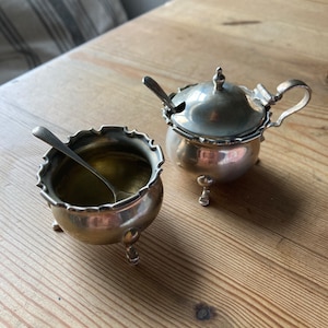 Miniature Silver Bowls (with spoons)