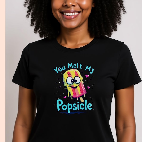 Camiseta "Me derrites el helado", Helado de dibujos animados, Camiseta de verano
