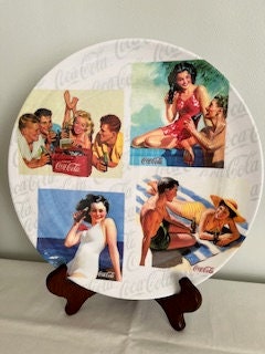 Coca Cola Plastic Plates - Etsy