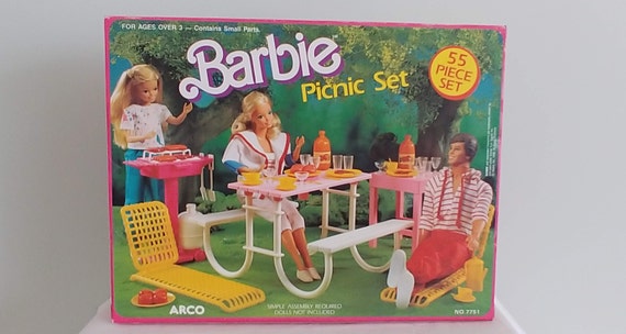 barbie picnic table playset