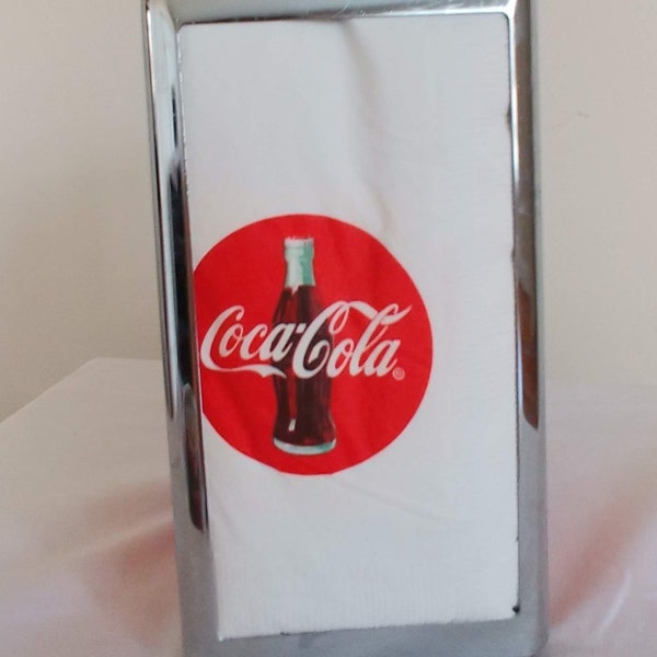 Style de Coca-Cola serviette porte distributeur 1950 avec des serviettes