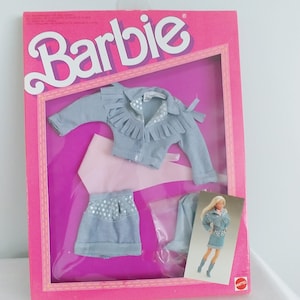 Vintage Barbie Doll Jeans Look Fashions  NIB 1980&#39;s
