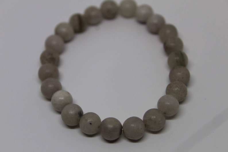 white stone beaded bracelet Moon bracelet