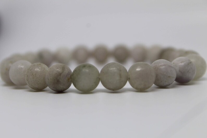 white stone beaded bracelet Moon bracelet