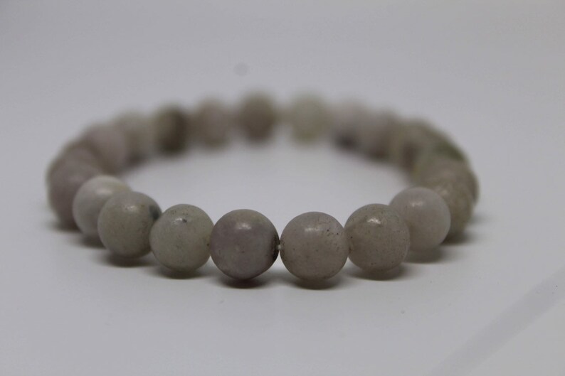 white stone beaded bracelet Moon bracelet