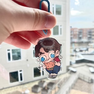 Jerma cute whopper eating keychain V2