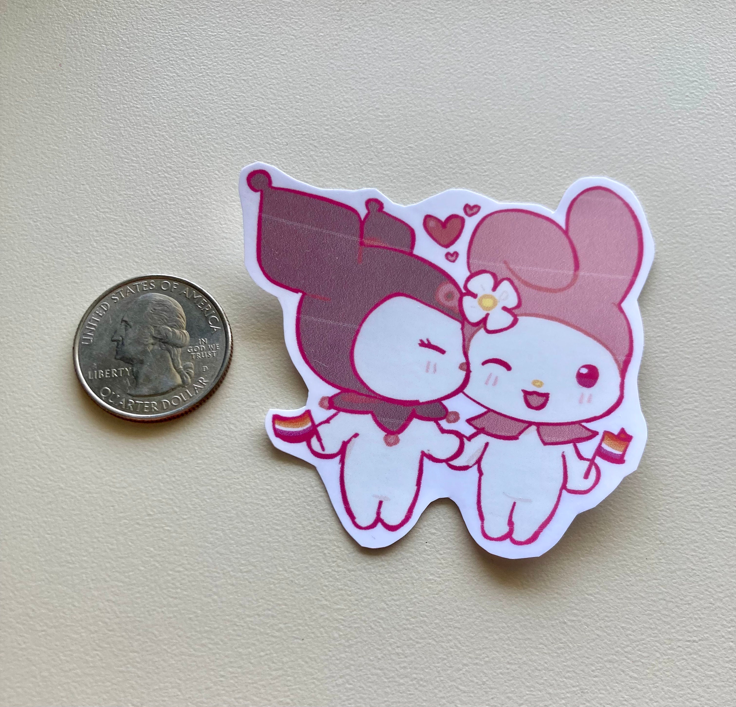 My Melody and Kuromi Pride Sticker + Keroppi and Badtz Maru Pride