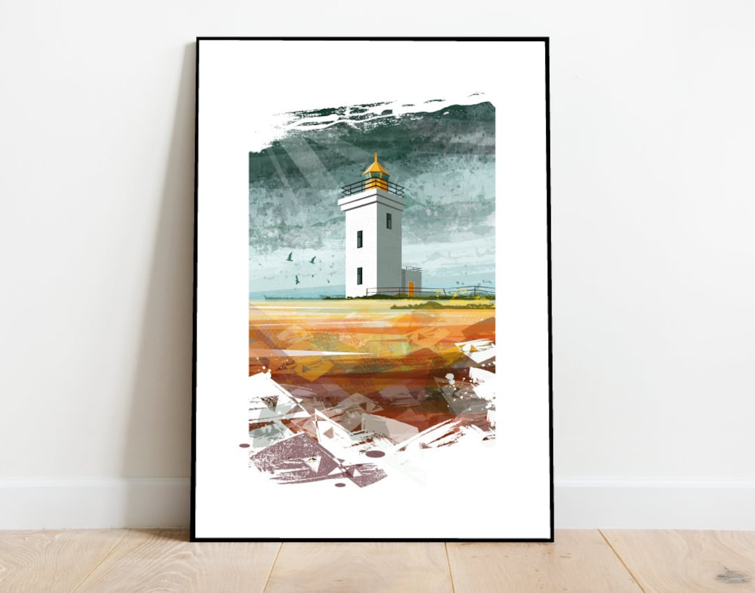 Mid-century Modern Lighthouse Print: 1960s Style Architecture ...