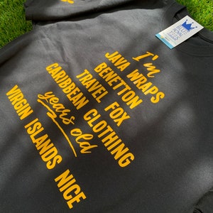 Virgin Islands Tshirt - St.croix, Thomas, John - Java Wraps Benetton ...