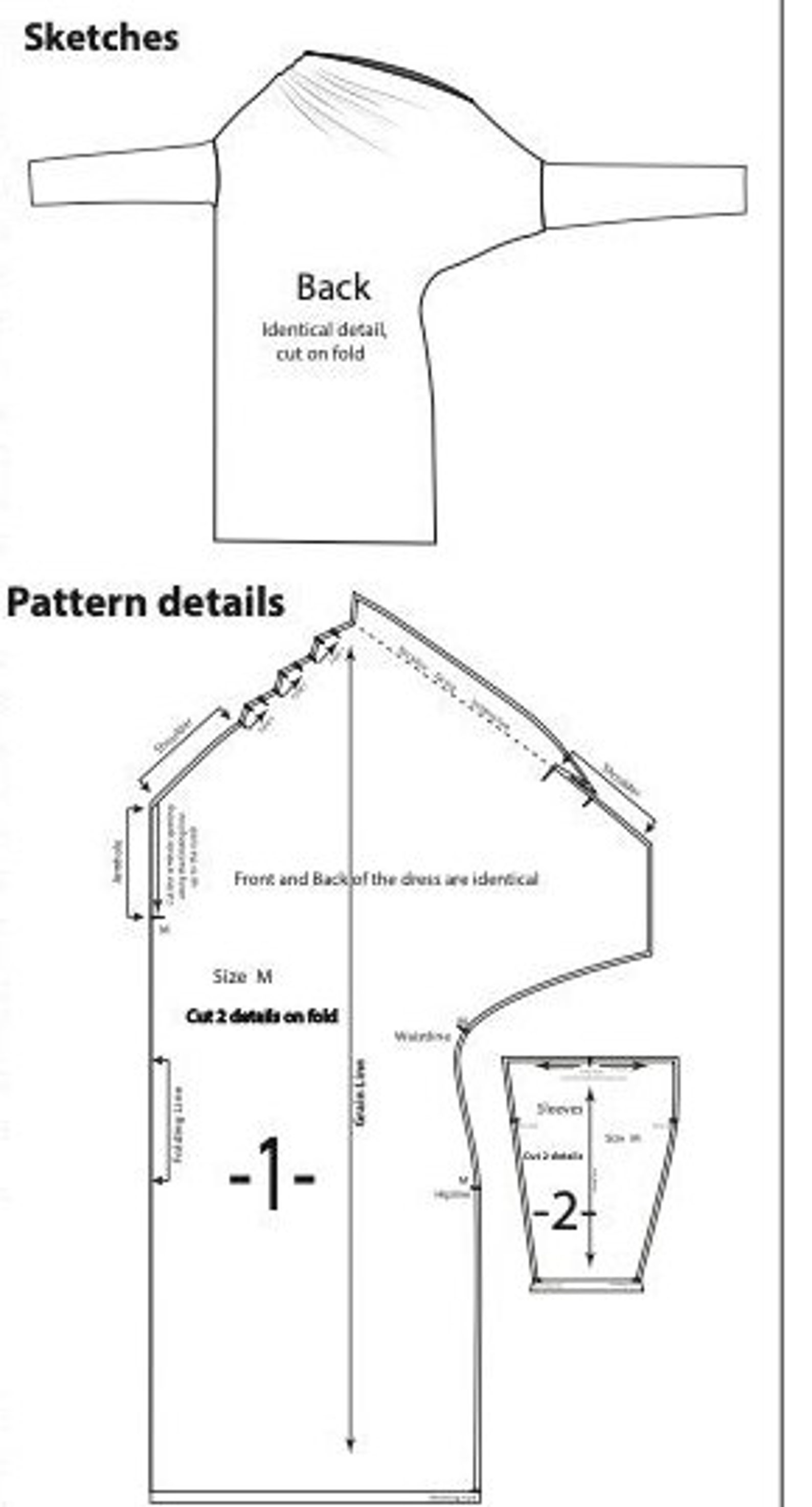 Printable pdf sewing pattern easy video tutorial for making an