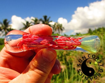 Chillum Pipes | Inside Out | Heavy | Several Colors | Hand Blown | Glass | Sun Coast Organics