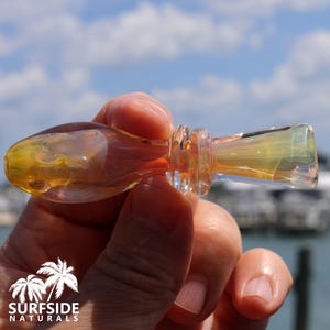 Handcrafted 3&quot; Color-Changing Glass Chillum One-Hitter Pocket Pipe