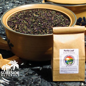 Perilla Leaf | Red | Wild Crafted | Hand Processed | Perilla Fruitescens Folium