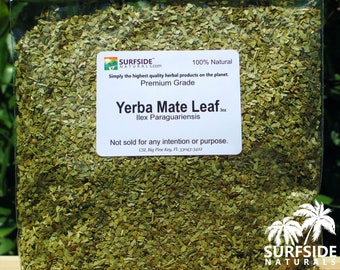 Yerba Mate Leaf | Ilex Paraguariensis | Certified Organic | Hand Processed