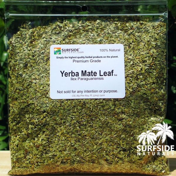 Yerba Mate Leaf | Ilex Paraguariensis | Certified Organic | Hand Processed