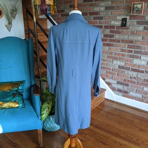 Vintage 1960's 70's Light Blue Trench Coat by Jack Feit image 9