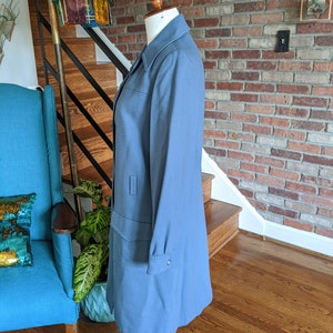 Vintage 1960's 70's Light Blue Trench Coat by Jack Feit image 8