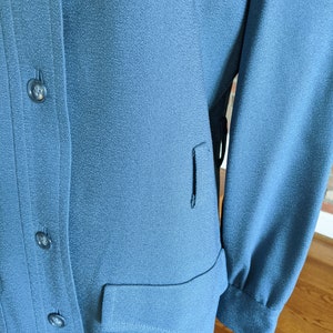 Vintage 1960's 70's Light Blue Trench Coat by Jack Feit image 6