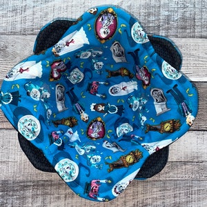Haunted Mansion Bowl Cozies, Disney, reversible, set of 2, microwave bowl cozy, cotton, hot or cold bowl holder, Halloween, Haunted House