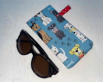 vet tech gift puppy case Eyeglass Case with padding Dog Eyeglass Case Pet Sunglass Case Sleeve for Reading Glasses fabric eyeglass case