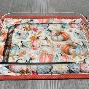 Quilted Pumpkin Hot Pad: Reversible Fall Trivet, Thanksgiving Decor