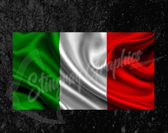 GRAPHICS & MORE Italia Italy Italian Flag Novelty Metal Vanity Tag License Plate GRAPHICS & MORE Italia Italy Italian Flag Novelty Metal Vanity Tag License Plate