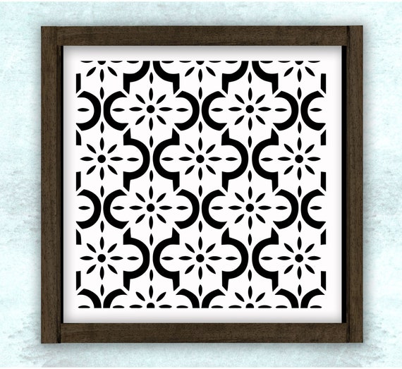 Moroccan Quatrefoil Print Svg Dxf Png Wood Sign Etsy