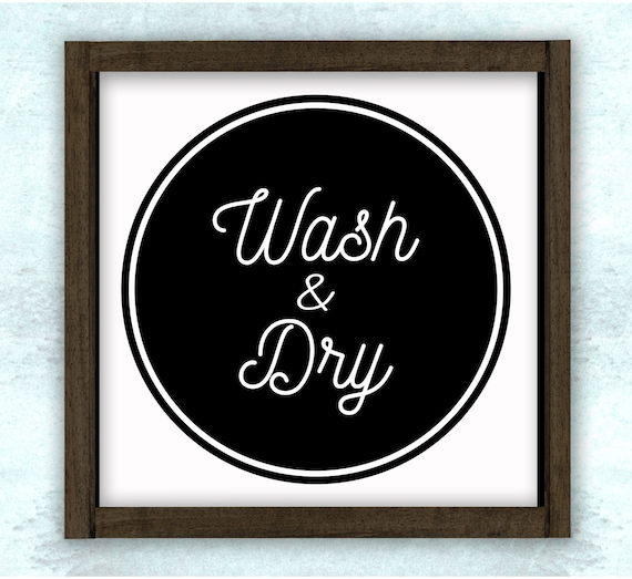Download Free Wash And Dry Vintage Laundry Room Sign Svg Dxf Png Wood Etsy SVG Cut Files