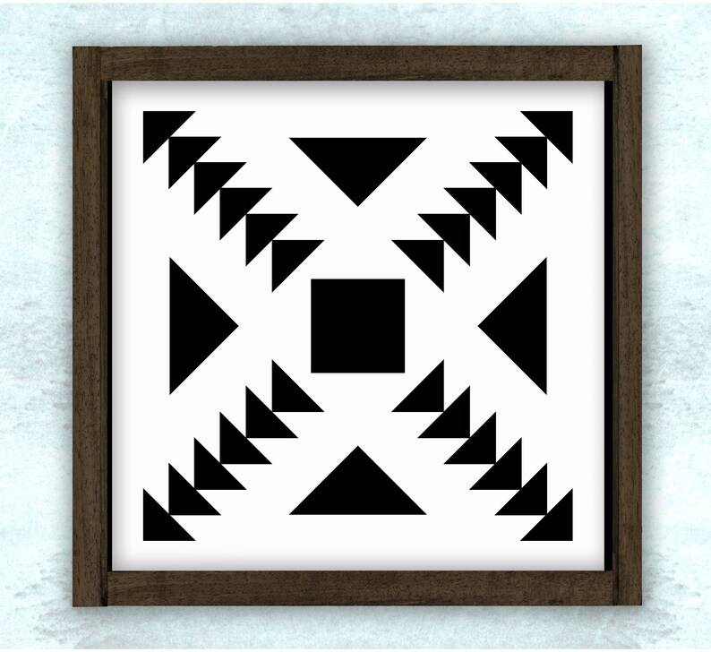 aztec southwestern tile pattern svg dxf png