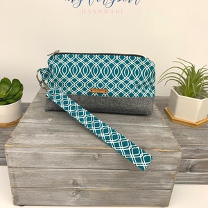 Bolsa de maquillaje grande con cremallera