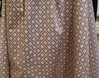 Pink and cream abstract stretch cotton sateen