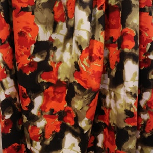 Abstract roses cotton elastane