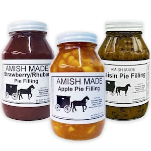 Amish Made Ready to Use Pie Filling (Two Jars)