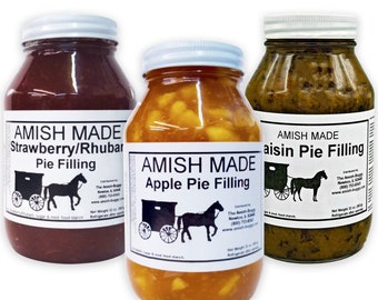 Amish Made Ready to Use Pie Filling (Two Jars)