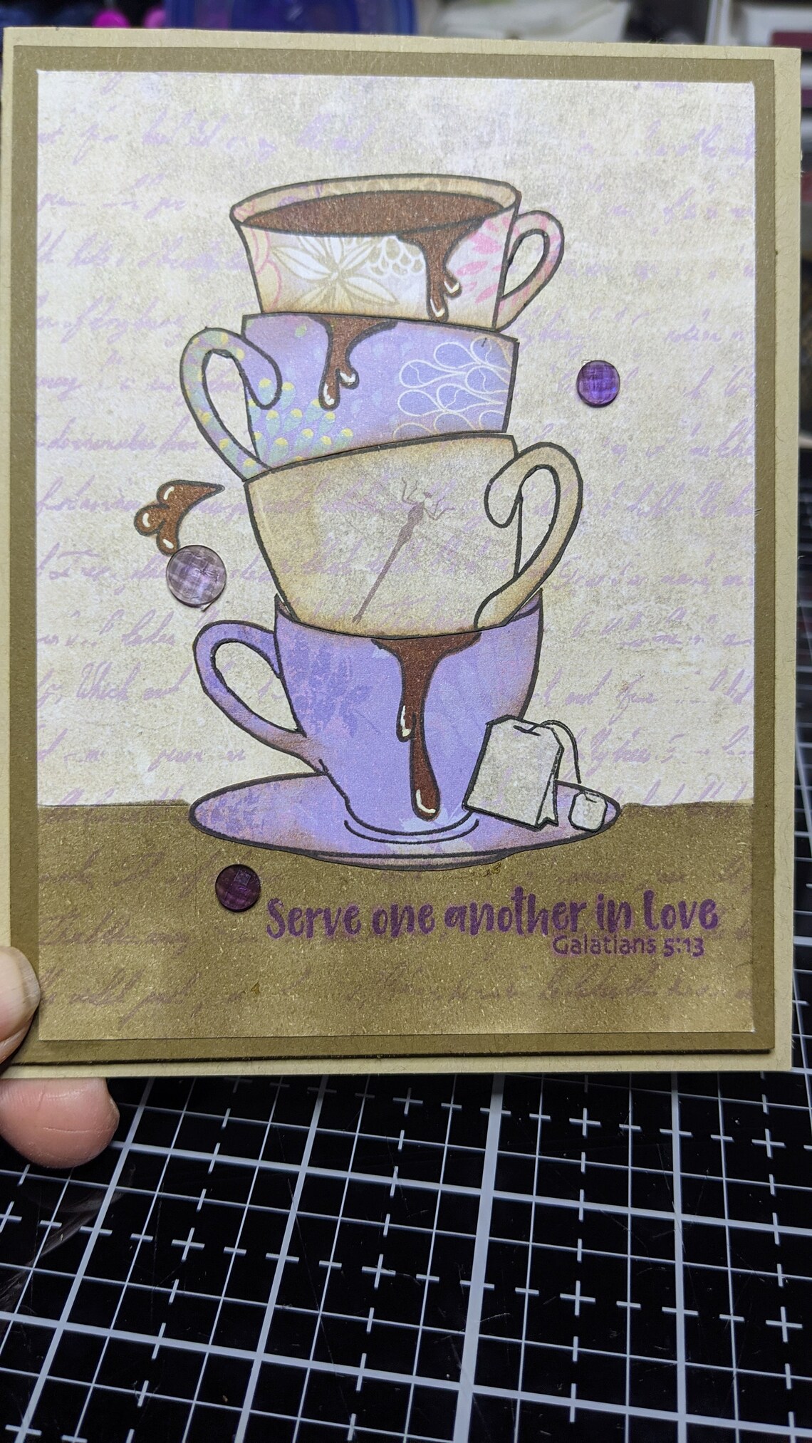 My Cup Runneth Over Encouragement Card - Etsy